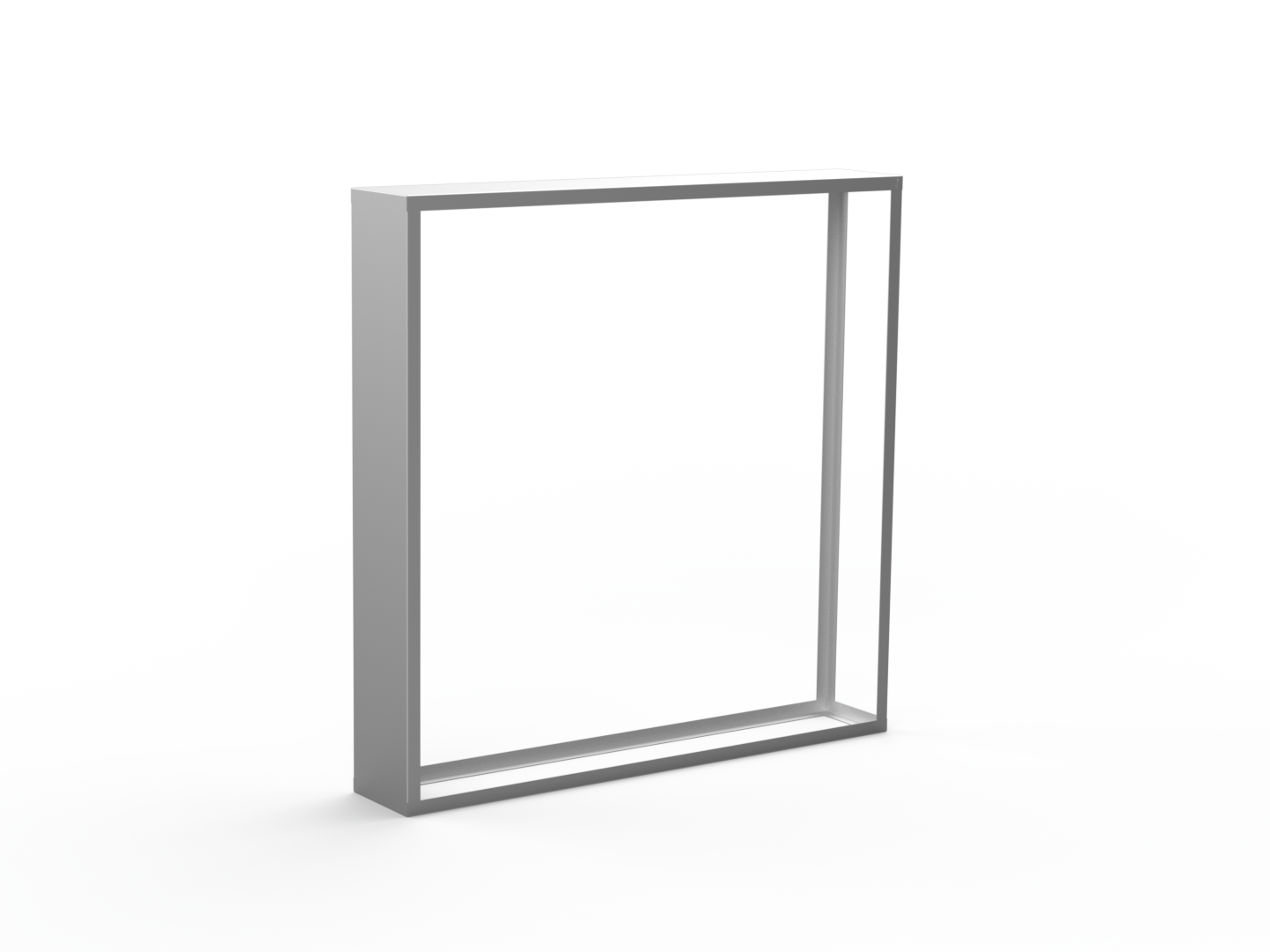 Kaminholzregal CNS gebürstet mit Seitenwand links