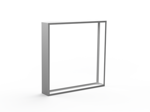 Kaminholzregal CNS gebürstet mit Seitenwand links