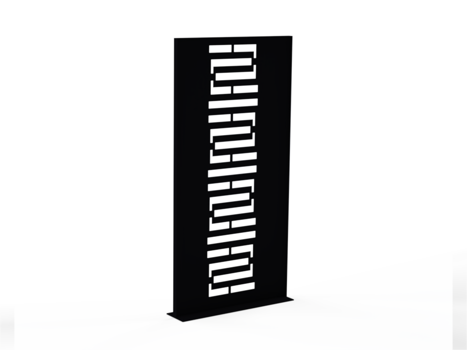 Sichtschutzwand Geoform - Variante