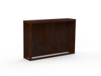 Kaminholzregal - natürliche Rostpatina - Rückwand+Seitenwand rechts