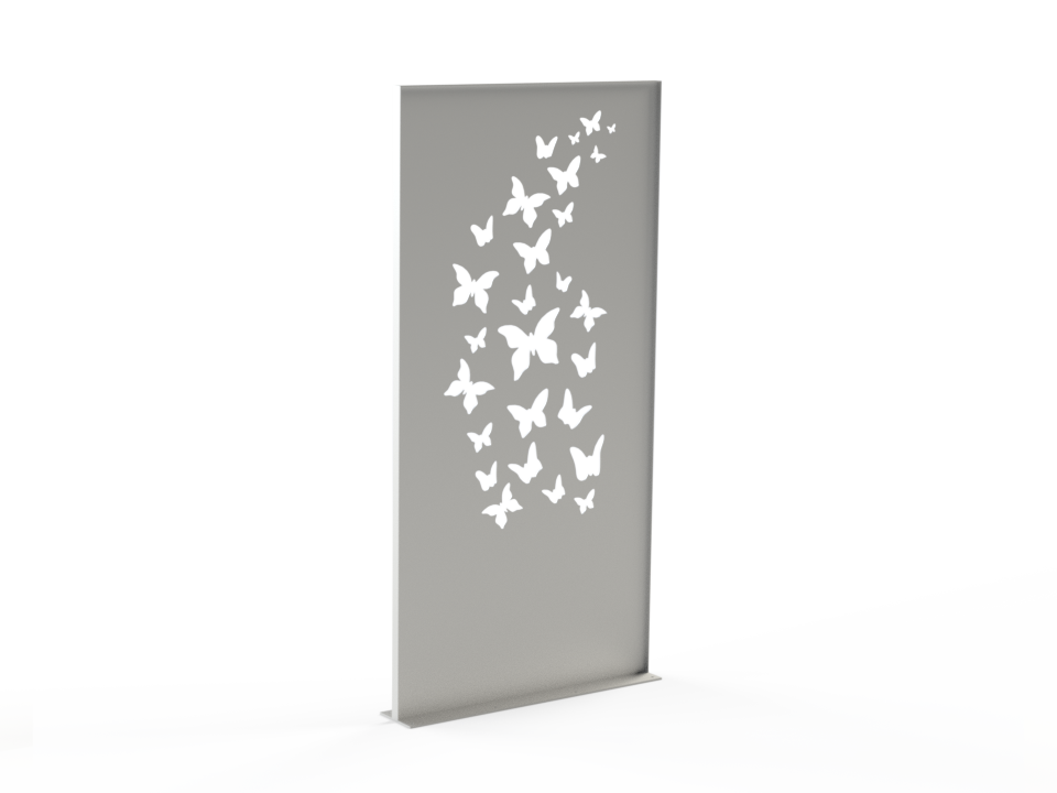 Sichtschutzwand - Motiv Schmetterlinge - Variante