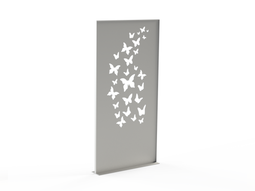 Sichtschutzwand - Motiv Schmetterlinge