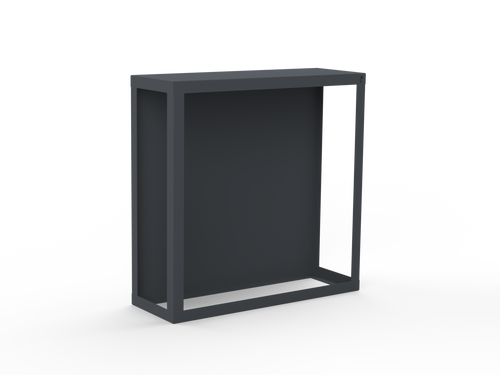 Kaminholzregal pulverbeschichtet RAL7035 mit Rückwand