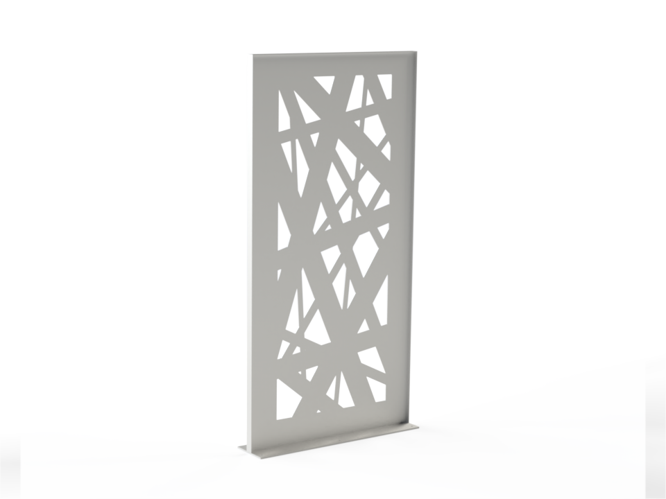 Sichtschutzwand Linien - Variante