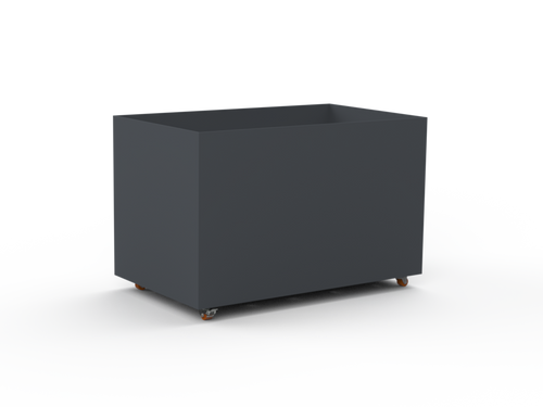 Pflanzentopf  CNS 7035 mit Boden und Rollen