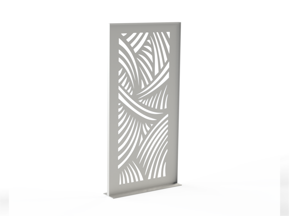 Sichtschutzwand Geschwungene Linien - Variante