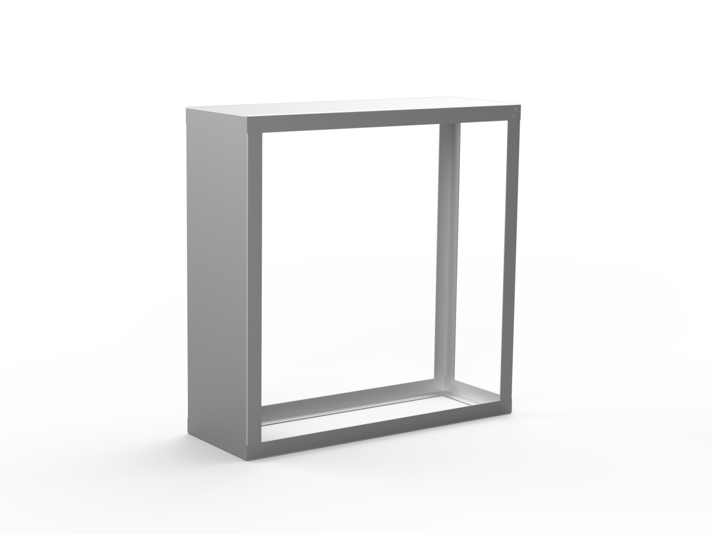 Kaminholzregal CNS gebürstet mit Seitenwand links