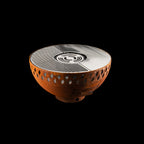 Feuerschale Rund 80 - natürliche Rostpatina - mit Grillring - Variante