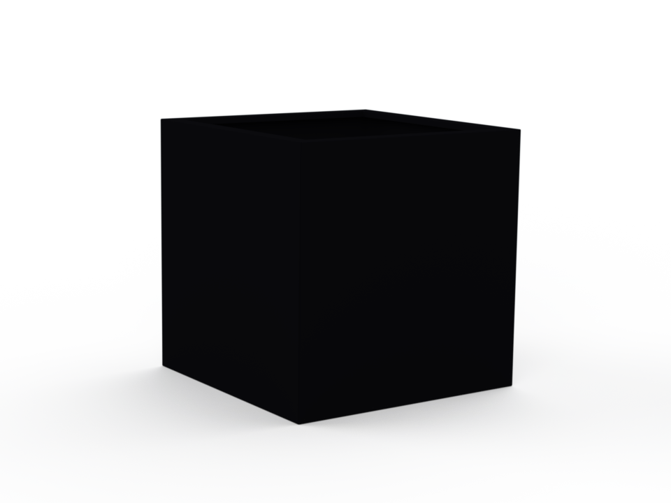 Hochbeet pulverlackiert RAL9005 mit Handlauf - Variante