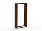 Kaminholzregal - natürliche Rostpatina - Seitenwände - Variante