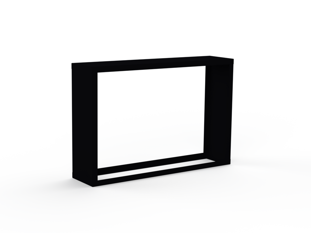 Kaminholzregal CNS 9005 mit Seitenwand links rechts - Variante