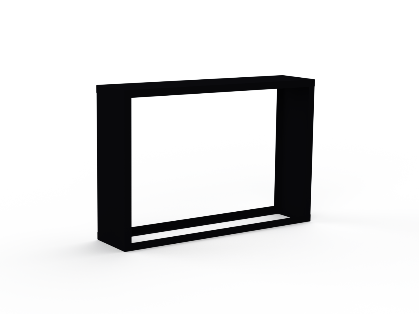 Kaminholzregal CNS 9005 mit Seitenwand links rechts - Variante