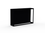 Kaminholzregal - Schwarz matt - Rückwand - Variante