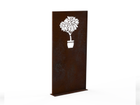 Sichtschutzwand Baum Topf