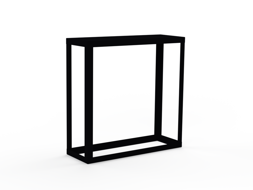 Kaminholzregal - Schwarz matt - Offen