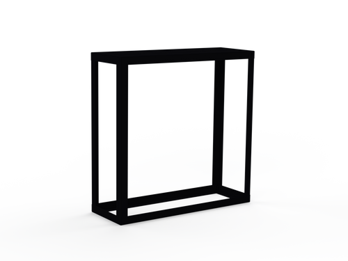 Kaminholzregal pulverbeschichtet RAL9005 offen