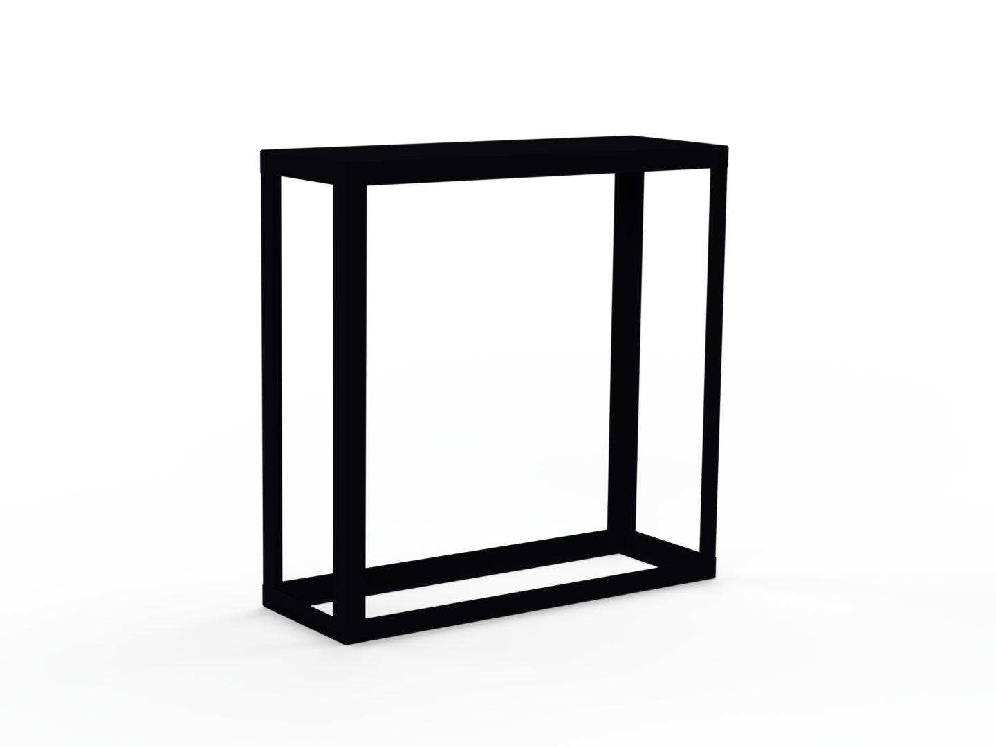 Kaminholzregal pulverbeschichtet RAL9005 offen