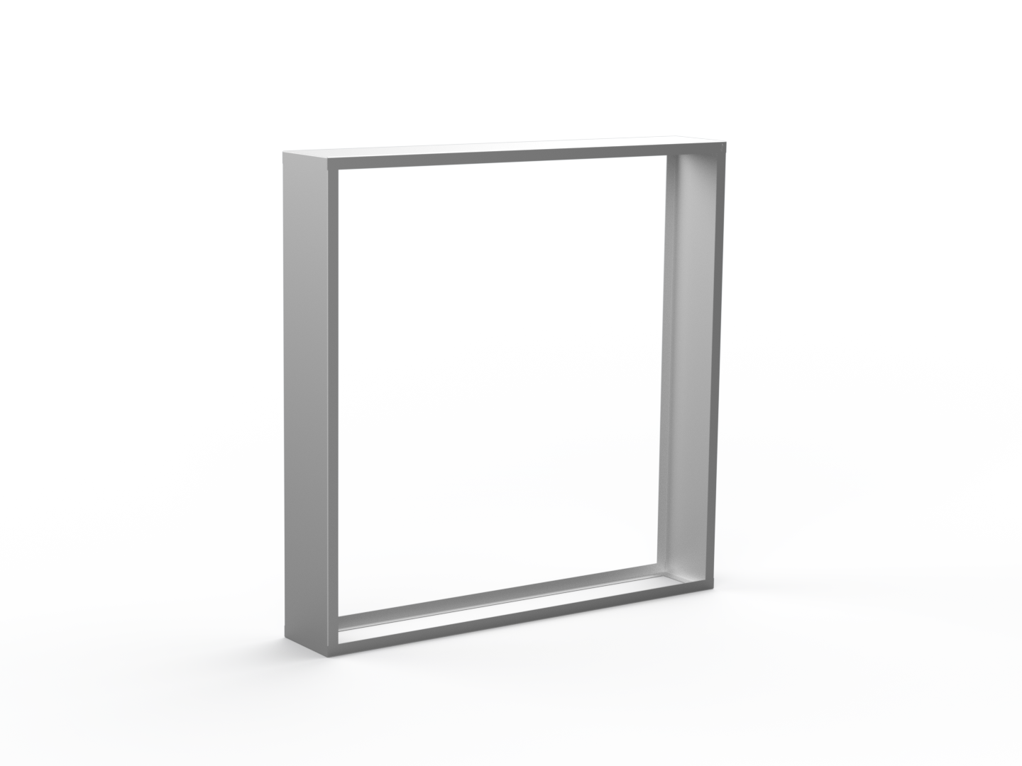 Kaminholzregal CNS gebürstet mit Seitenwand links/rechts - Variante