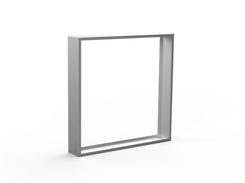 Kaminholzregal CNS gebürstet mit Seitenwand links/rechts