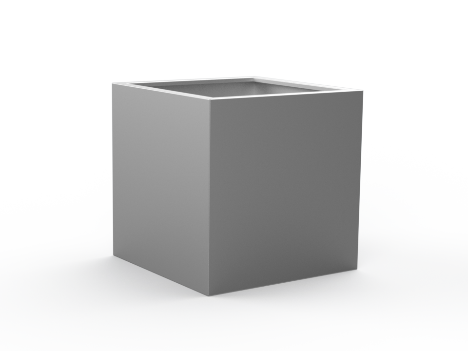 Hochbeet CNS gebürstet mit Handlauf