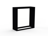 Kaminholzregal CNS 9005 mit Seitenwand links rechts