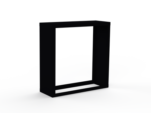 Kaminholzregal CNS 9005 mit Seitenwand links rechts