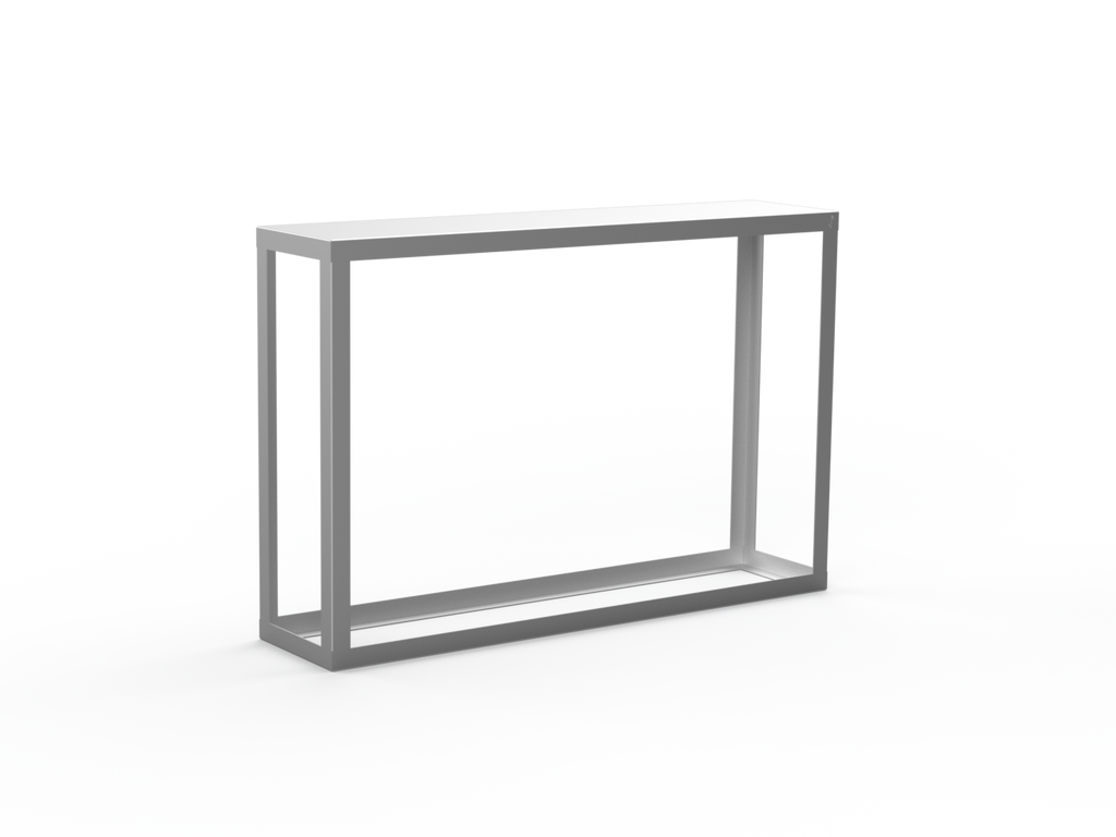 Kaminholzregal CNS gebürstet offen - Variante