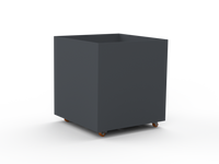 Pflanzentopf  CNS 7035 mit Boden und Rollen