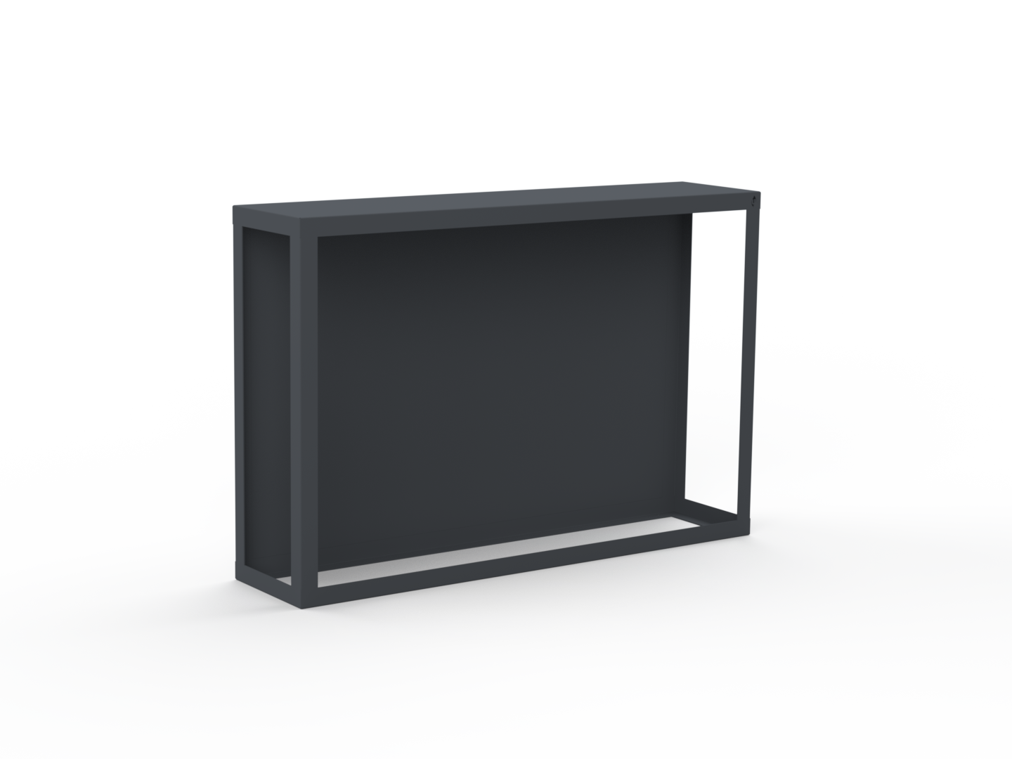 Kaminholzregal pulverbeschichtet RAL7035 mit Rückwand