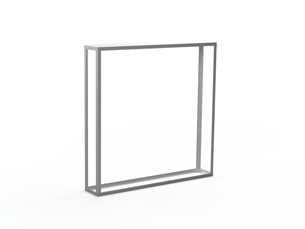 Kaminholzregal CNS gebürstet offen