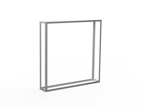 Kaminholzregal CNS gebürstet offen