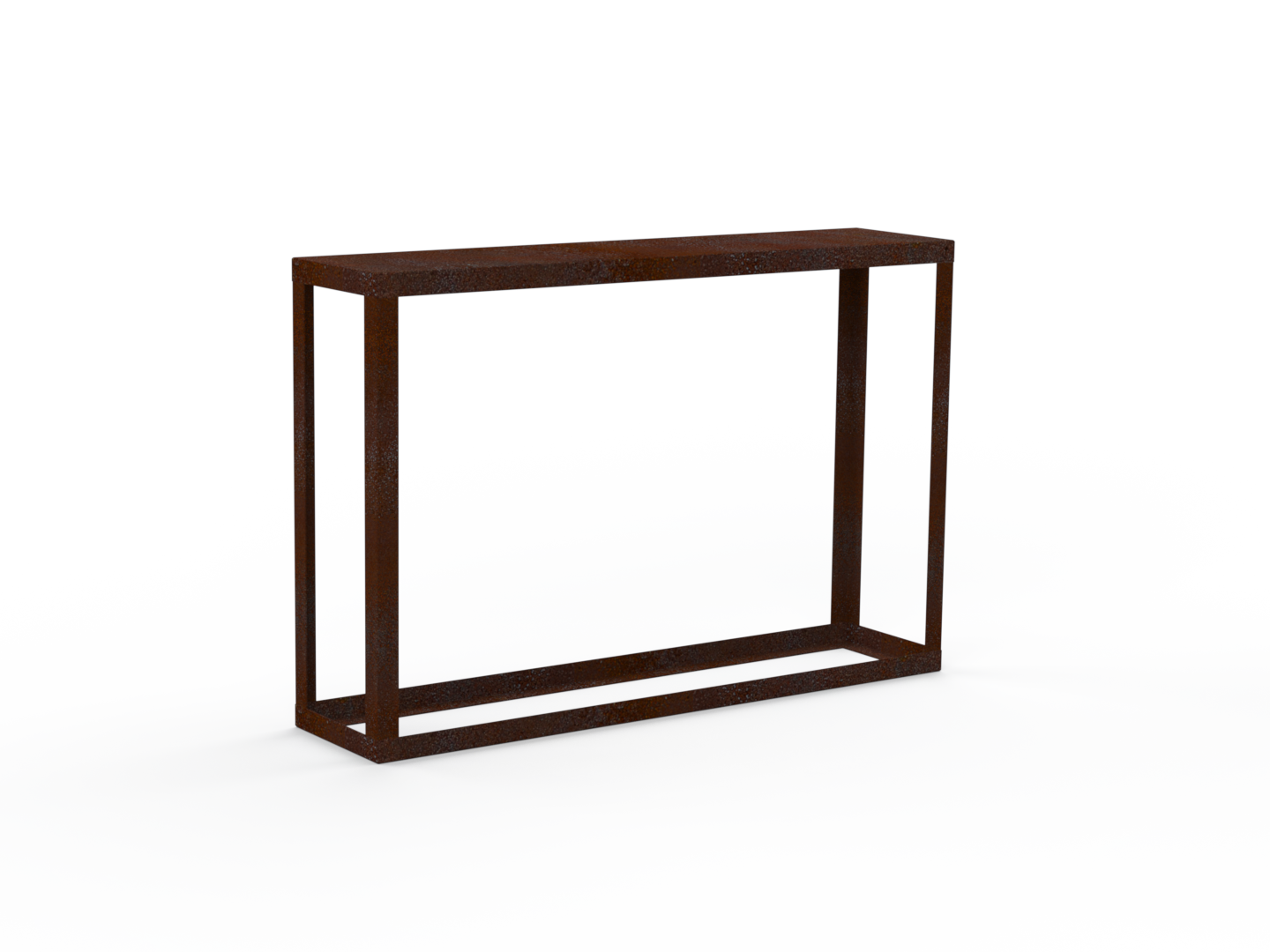 Kaminholzregal Edelrost offen - Variante