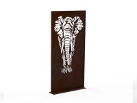 Sichtschutzwand - Motiv Elefant - Variante