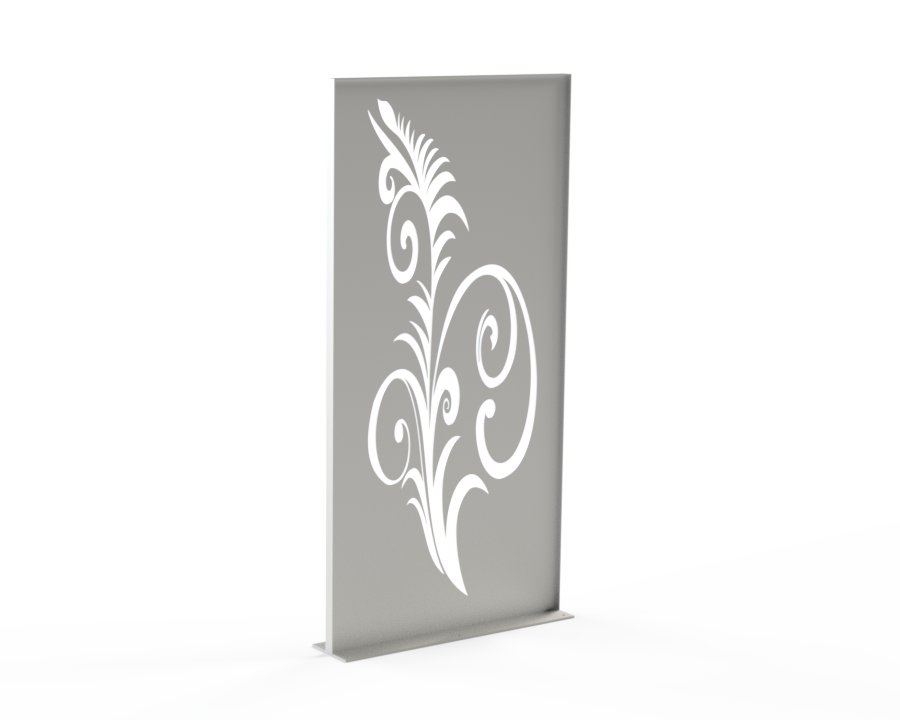 Sichtschutzwand - Motiv Fantasiepflanze - Variante