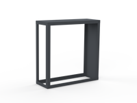 Kaminholzregal - Lichtgrau matt - Rechte Seitenwand