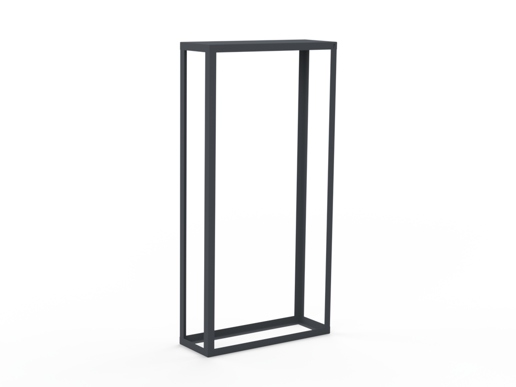 Kaminholzregal - Lichtgrau matt - Offen