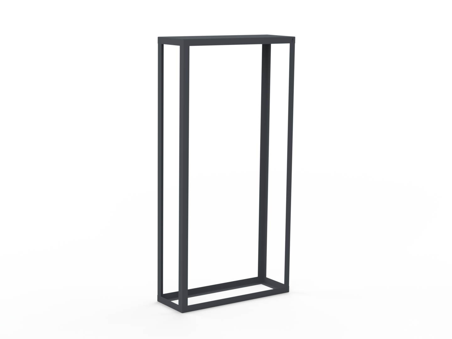 Kaminholzregal pulverbeschichtet RAL7035 offen