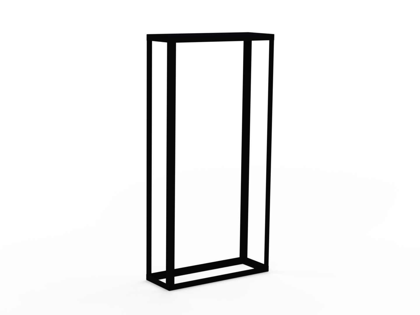 Kaminholzregal pulverbeschichtet RAL9005 offen