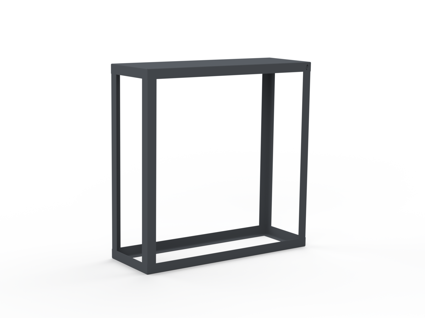 Kaminholzregal pulverbeschichtet RAL7035 offen