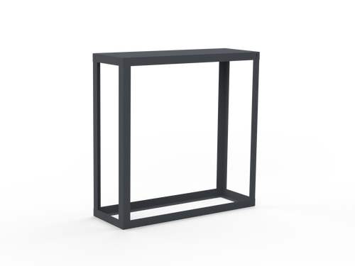 Kaminholzregal pulverbeschichtet RAL7035 offen