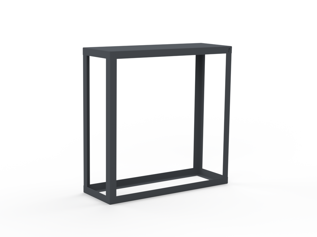 Kaminholzregal pulverbeschichtet RAL7035 offen - Variante