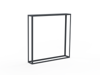 Kaminholzregal pulverbeschichtet RAL7035 offen - Variante