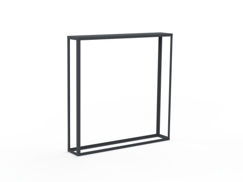 Kaminholzregal pulverbeschichtet RAL7035 offen