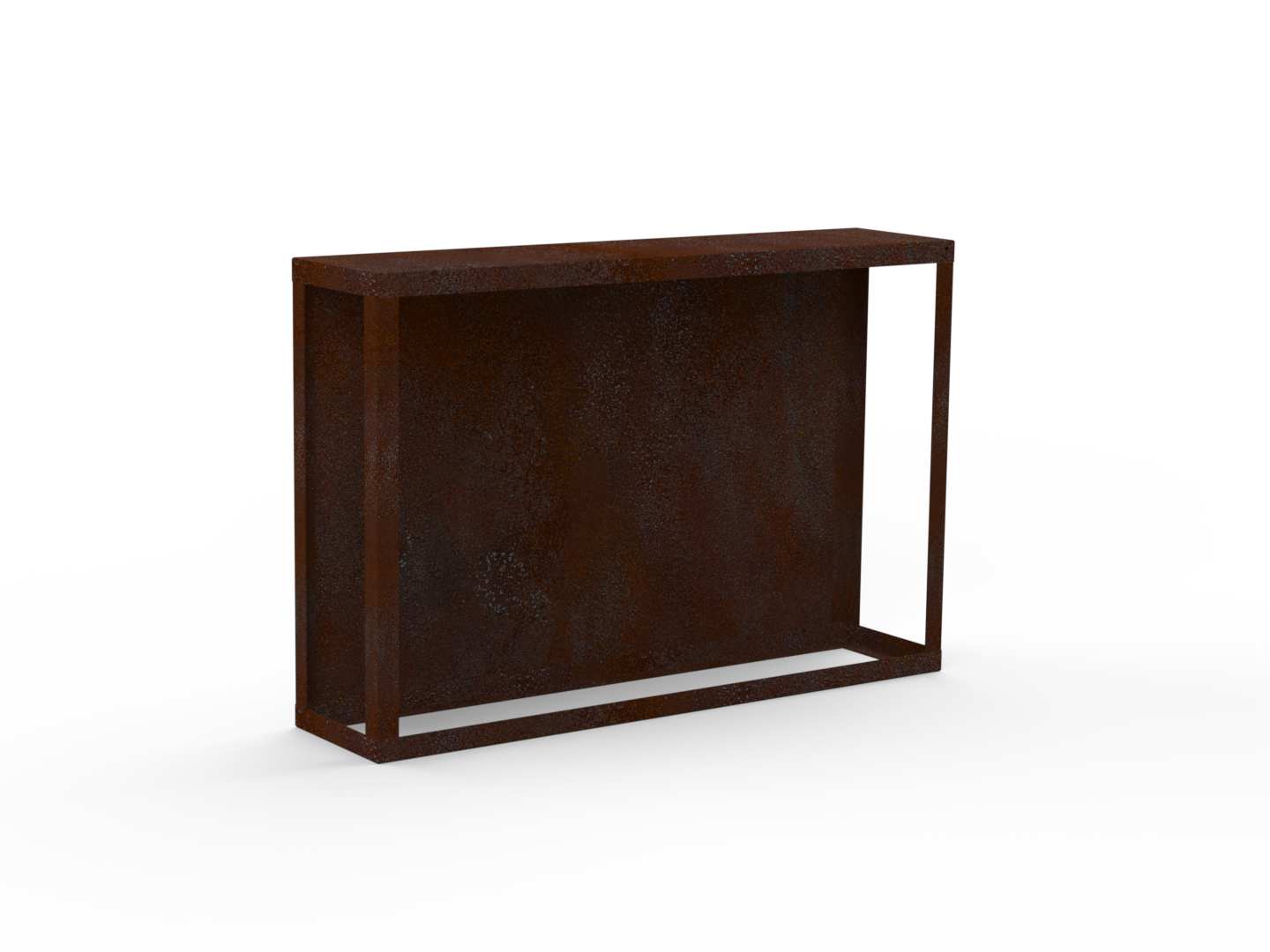 Kaminholzregal Edelrost mit Rückwand