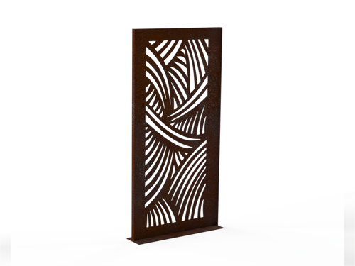 Sichtschutzwand Geschwungene Linien