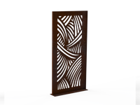 Sichtschutzwand Geschwungene Linien - Variante