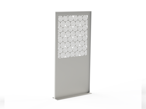 Sichtschutzwand Spiralmuster