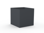Pflanzentopf Cubo - Lichtgrau matt - offene Ausführung - Variante