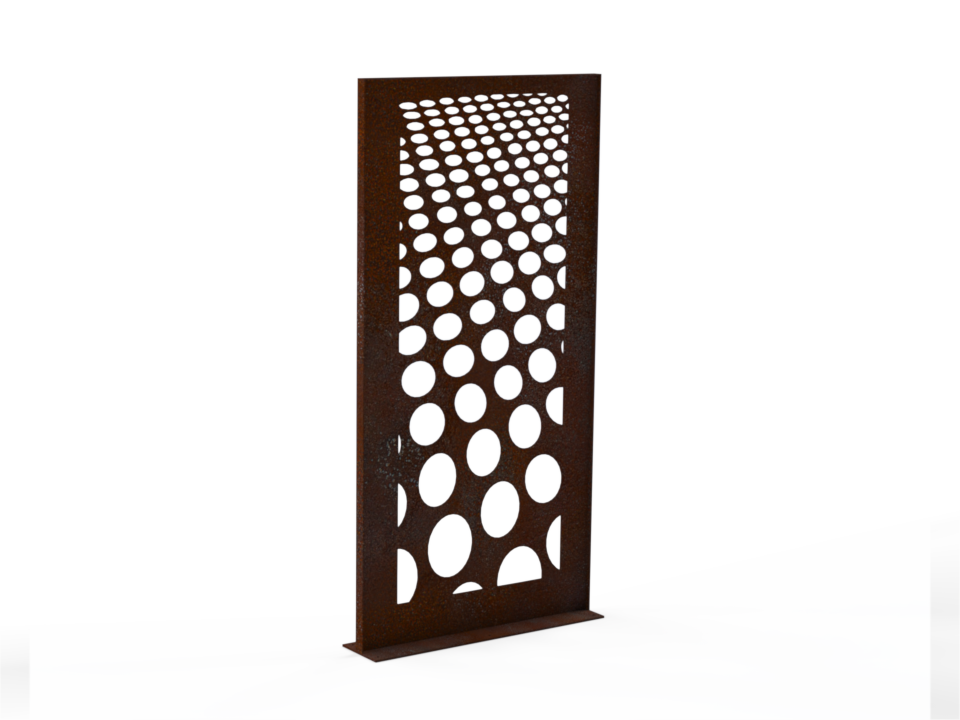 Sichtschutzwand Punkte - Variante