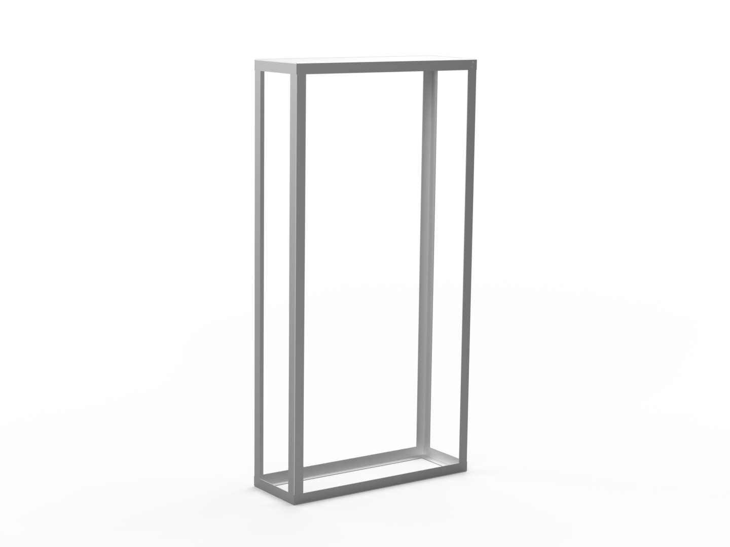 Kaminholzregal CNS gebürstet offen